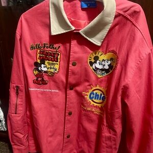 Disney Jean Jacket with Mickey Mouse Patches